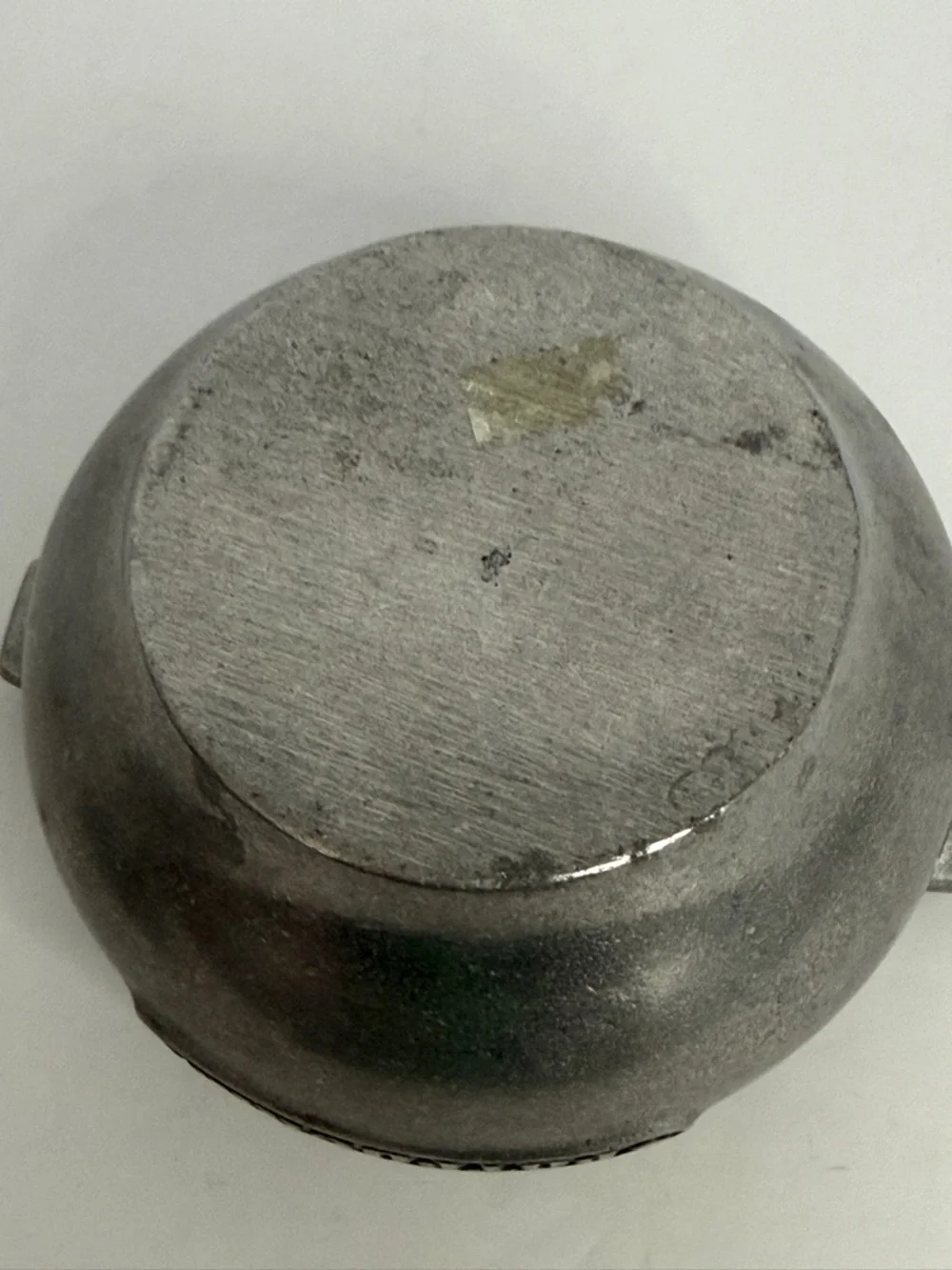 Vintage Solid Pewter Potpourri Bowl With Hearts on Lid, Rare